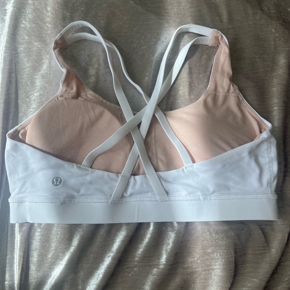 Lululemon White, Strappy Sports Bra